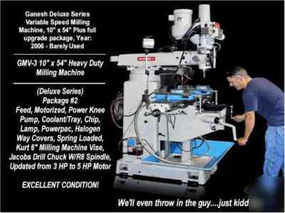 Ganesh deluxe series variable-speed milling machine