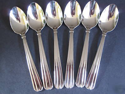 New 6 unity teaspoons oneida 18/8 stainless