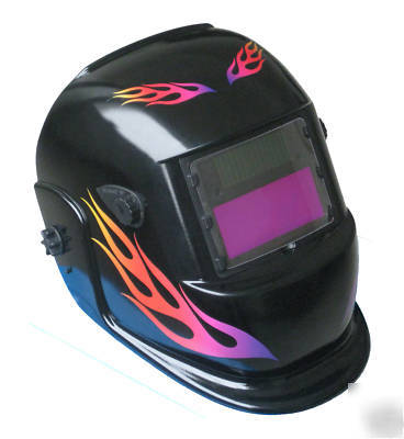 New professional auto darkening welding helmet flame