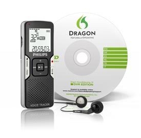Philips LFH667 digital voice tracer + dragon bundle 