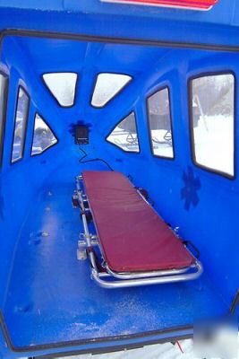 Remote rescue ambulance all terrain - snowmobile or atv