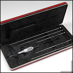 Starrett half base depth micrometer set 1