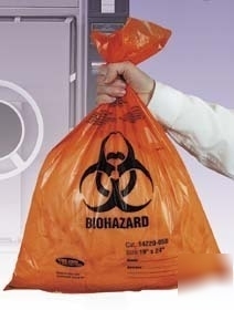 Tufpak autoclavable biohazard bags, 2.0 mil 14220-034