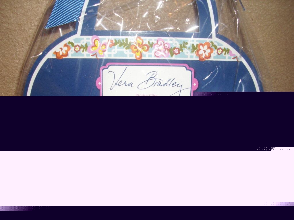 Vera bradley binder clips punch garden cupcakes 8 nip
