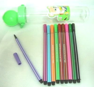 10 colors fine magis pens markers maker highlighter kid