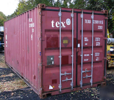 20' storage container shipping cargo conex sea box shed