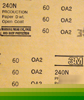 3M 60 grit production open coat sandpaper sheet 9