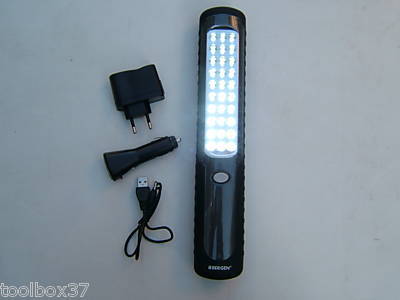 Bergen dynamo wind-up 30 led work light usb car charger