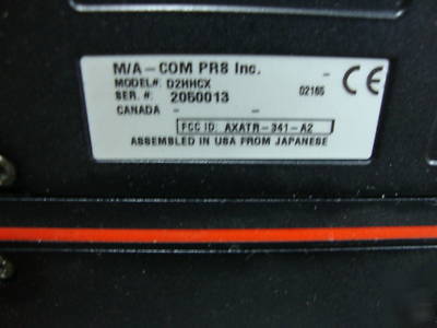Ge ericsson orion vhf 150-174 mobile radio 110W D2HHCX 