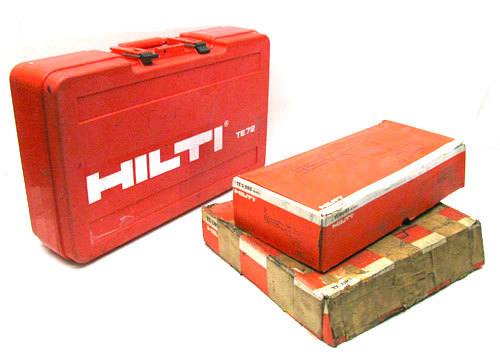 Hilti te-72 electric rotary hammer drill + accesories
