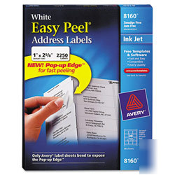 New avery easy peel address label 8160