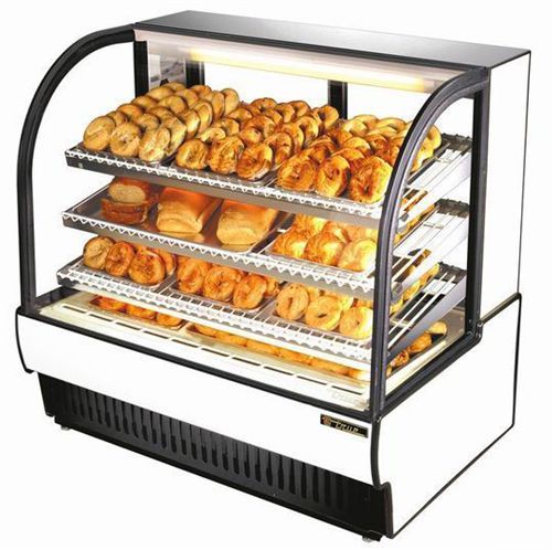 True tcgd-50 dry curved glass display case 50