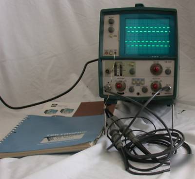 Tektronix T922 oscilloscope, probes, manual, works