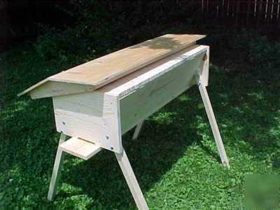 Top bar hive, bee keeping w/ stand winter sale $20 off