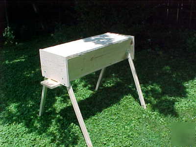 Top bar hive, bee keeping w/ stand winter sale $20 off