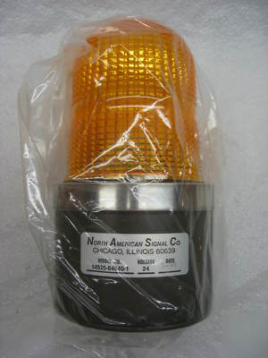  xemip north american signal co amber strobe 24VDC