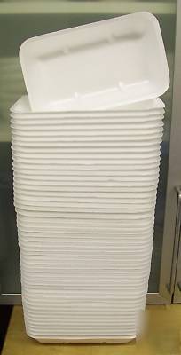 100 white foam trays-9