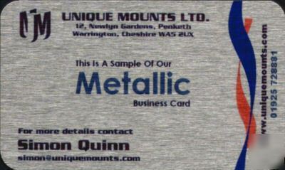 100 metal business cards **be different**