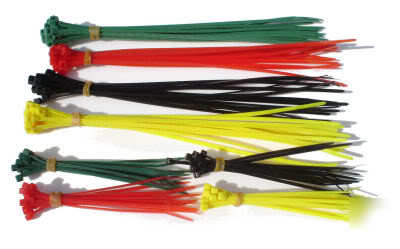 100PC small cable ties - vari cols - 
