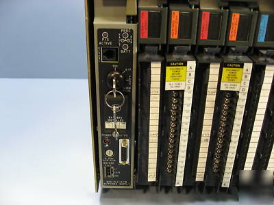 Allen bradley 1771-A4B 16 slot i/o rack w/12 cards -di-