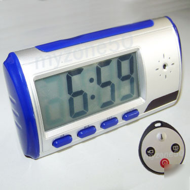 Digital alarm clock spy camera dvr long time recording