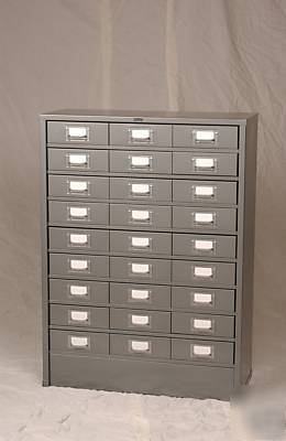 HOBART27 drawer letter size organizer all steel cabinet