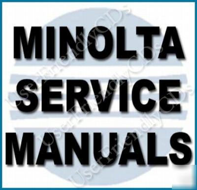 Minolta copier printer fax service manuals manual 4 cds
