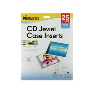 New memorex 32020710 25 pack jewel case inserts
