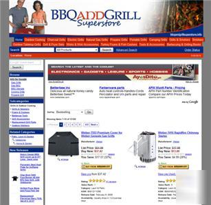 Bbq and grills store - website business for sale