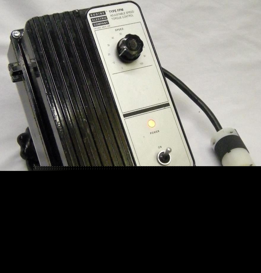 Bodine type fpm varied dc motor torque control mod: 835
