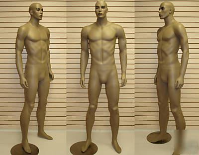 Brown black (mud) color masculine male mannequin wm-15