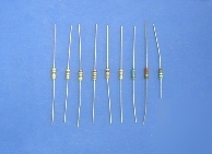 10 ohm 1/4 watt 5% carbon film resistor (lot of 100)