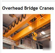 50 ton bridge crane, class c, 42' lift, 52' span