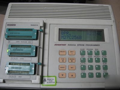 Advantest R4945A eprom programmer with R49451A adapter