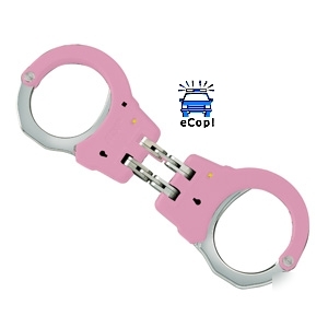 Asp police pink tactical hinged handcuffs w/ cuff key