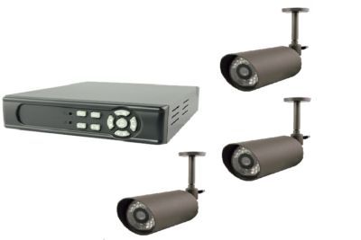 Capture security dvr 4 channel 250 gb 3 bullet cameras