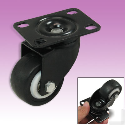 Flat rotation single wheel caster top 2 inch diameter