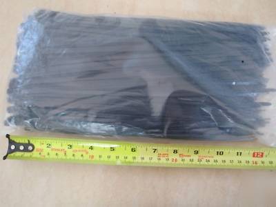 Zip tie wraps,250 pcs,.5MMX300MM,good deal, black