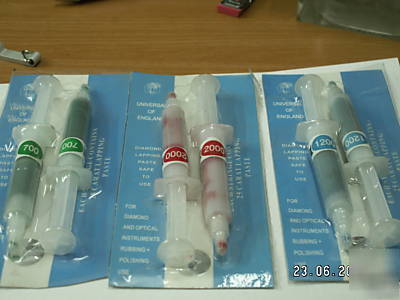 Diamond lapping paste 6PC 25 caratlapping each syringe