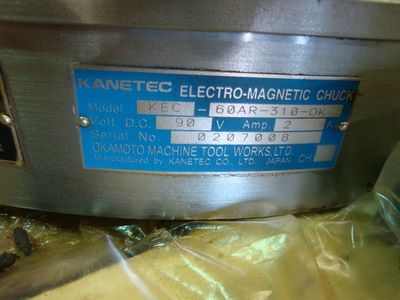Kanetec kec-60ARA-310-ok electro magnetic chuck .