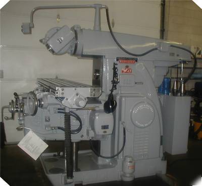 Kearney & trecker 320-tf horizontal vertical mill-xlnt 