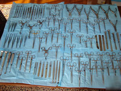 Pre-owned podiatry orthopedic surgical instrument set