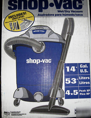 Shop VAC14 gallon 4.5 peak hp wet / dry shop vaccum 