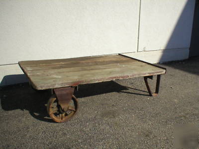 Vintage warehouse material handling cart