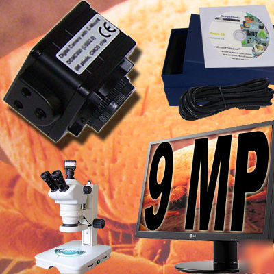 9.0 mp c-mount microscope pc eyepiece ocular camera mcb