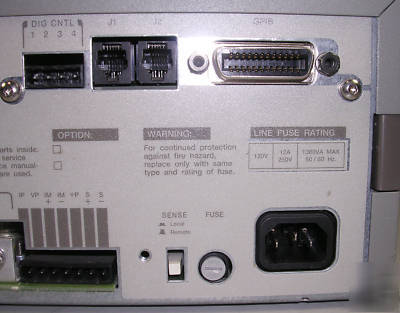 Hp / agilent 6655A dc power supply, 120V, 4A, 500W 