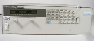 Hp / agilent 6655A dc power supply, 120V, 4A, 500W 