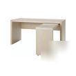 Light wood desk w pull out panel