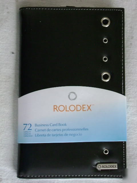 New black rolodex 72 business card book holder 