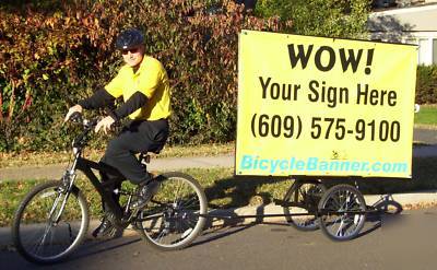 Start your own bicycle advertising business for $499.00